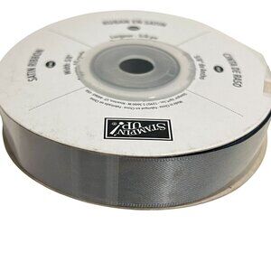 Stampin' Up! Satin Ribbon Basic Gray 5/8" Width 13.7 Yards Durable Crafting Mate